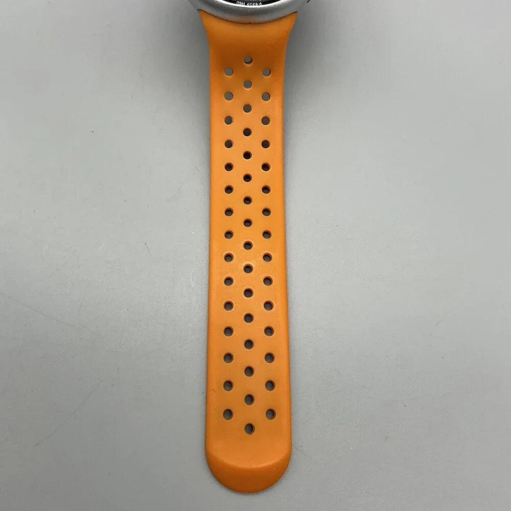 Armitron Pro Sport Mens Watch 43mm Digital Alarm Orange Resin 40/8423 M1185A